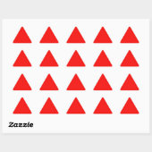 Triangulaire Sticker triangle rouge (Feuille)
