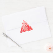 Triangulaire Sticker triangle rouge et Marbre blanc (Enveloppe)