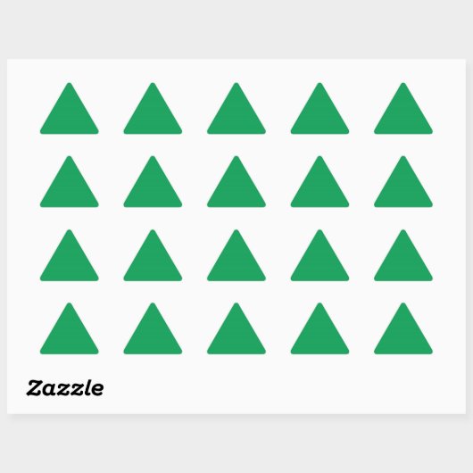 Triangulaire Sticker triangle vert (Feuille)