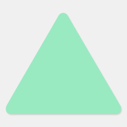 Triangulaire Sticker triangle vert à menthe vert clair pastel (Devant)