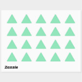 Triangulaire Sticker triangle vert à menthe vert clair pastel (Feuille)