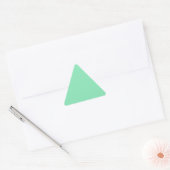Triangulaire Sticker triangle vert à menthe vert clair pastel (Enveloppe)