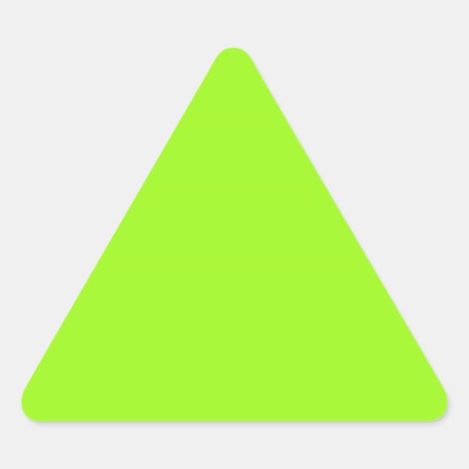 Triangulaire Sticker triangle vert Chartreuse (Devant)
