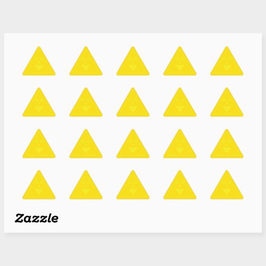 Triangulaire Trianglely Sticker (Feuille)