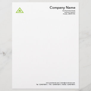 Triangulaire vorm - Martian Green Briefhoofd