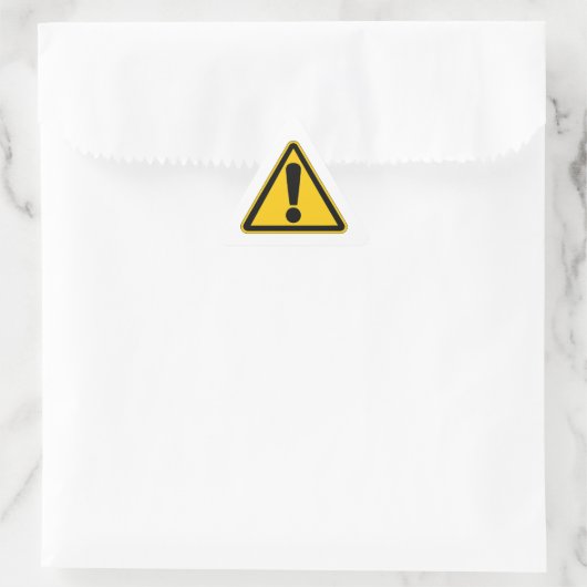 Triangulaire Warning Sticker (Sac)
