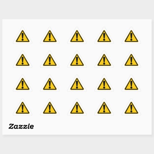 Triangulaire Warning Sticker (Feuille)