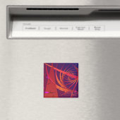 Triangulatiecel Abstract Fine Art Fractal Magneet (Insitu (Vaatwasser))
