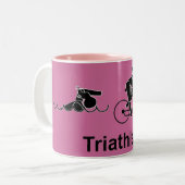 Triathlète Mug (Devant gauche)