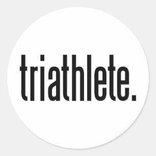 Triathlete. Ronde Sticker