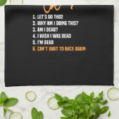 Triathlon - 6 fasen Triathlon Theedoek (Gevouwen)