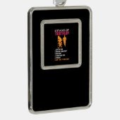 Triathlon - 6 fasen Triathlon Verzilverd Kader Ornament (Rechts)