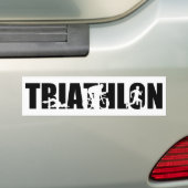 Triathlon Bumpersticker (Op auto)