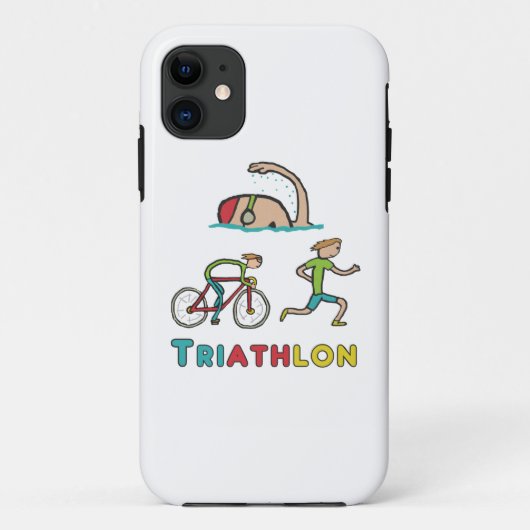 Triathlon Case-Mate iPhone Case (Achterkant)