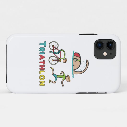 Triathlon Case-Mate iPhone Case (Achterkant (horizontaal))