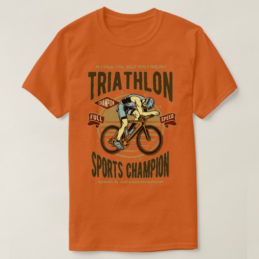 Triathlon Champion T-shirt (Design voorkant)