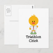 Triathlon Chick Briefkaart (Voorkant / Achterkant)