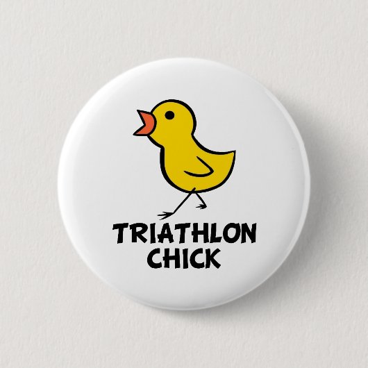 Triathlon Chick Button (Voorkant)