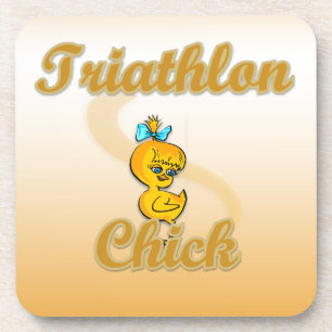 Triathlon Chick Drankjes Onderzetter
