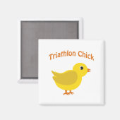 Triathlon Chick Magneet (Voorkant / Achterkant)
