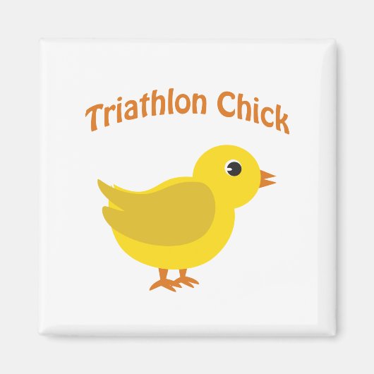 Triathlon Chick Magneet (Voorkant)