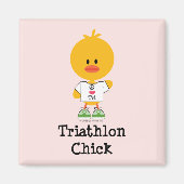 Triathlon Chick Magneet (Voorkant)