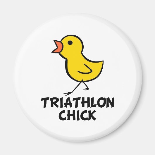Triathlon Chick Magnet (Devant)