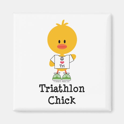 Triathlon Chick Magnet (Devant)