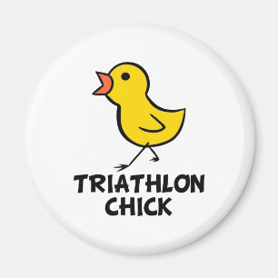 Triathlon Chick Magnet Magneet