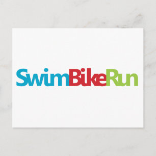 Triathlon Cool Design Briefkaart