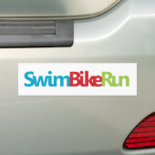 Triathlon Cool Design Bumpersticker (Op auto)