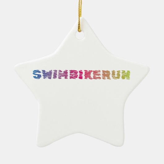 Triathlon Cool Design Keramisch Ornament (Voorkant)