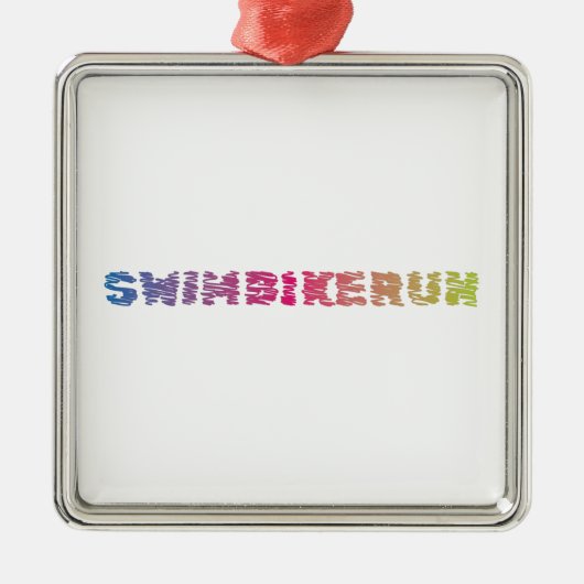 Triathlon Cool Design Metalen Ornament (Voorkant)
