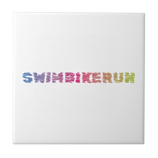 Triathlon Cool Design Tegeltje (Voorkant)