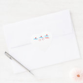 Triathlon cool moderne logo autocollant (Enveloppe)