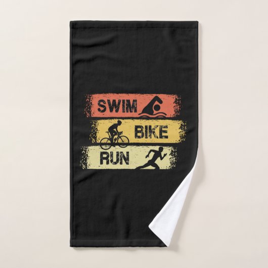 Triathlon - Course à vélo de natation (Serviette à main)