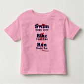 Triathlon Dad Kinder Shirts (Voorkant)