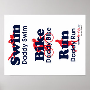 Triathlon Dad Poster