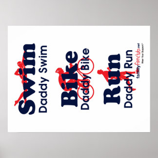Triathlon Dad Poster