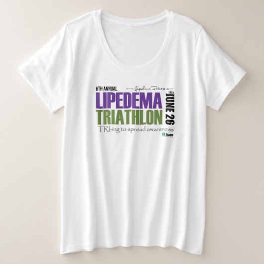 Triathlon de Lipedema 2021 - Plus Size Shirt (Design devant)