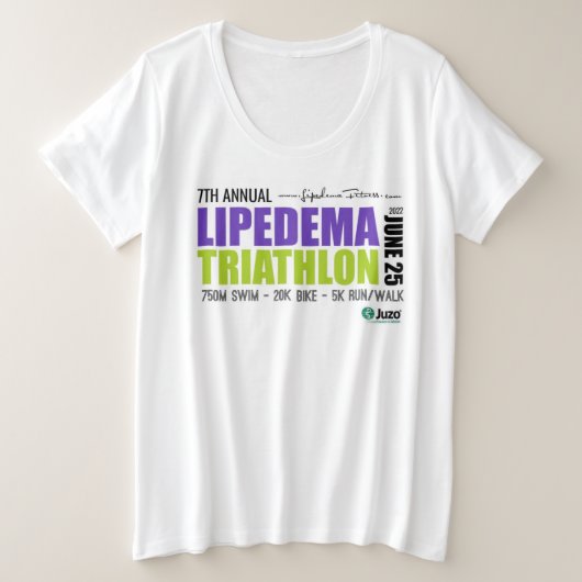 Triathlon de Lipedema 2022 - Chemise plus taille (Design devant)