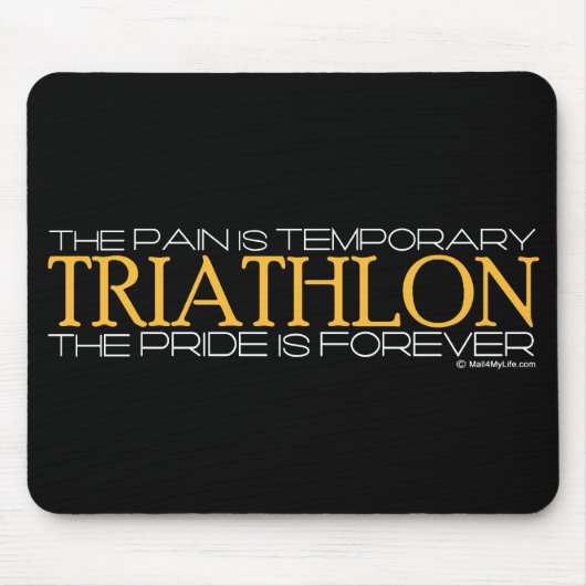 Triathlon - De trots is voor altijd Muismat (Voorkant)