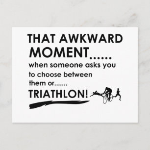 Triathlon-Design Briefkaart