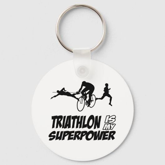 Triathlon design sleutelhanger (Voorkant)