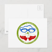 Triathlon Face Briefkaart (Voorkant / Achterkant)