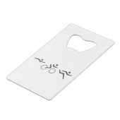 Triathlon-fiets Kredietkaart Flessenopener (Voorkant Gekanteld)