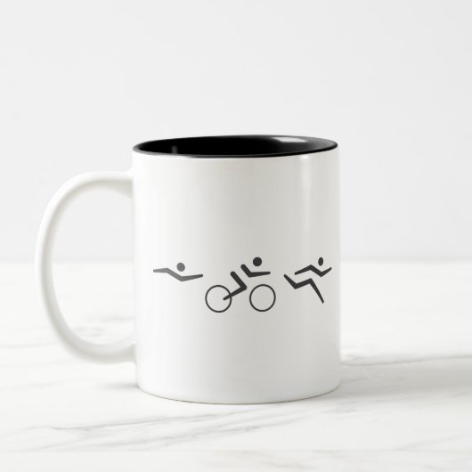 Triathlon-fiets Tweekleurige Koffiemok (Links)