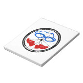 Triathlon Freak logo Notitieblok (Gedraaid)