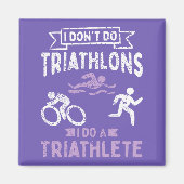 Triathlon Funny Magneet (Voorkant)