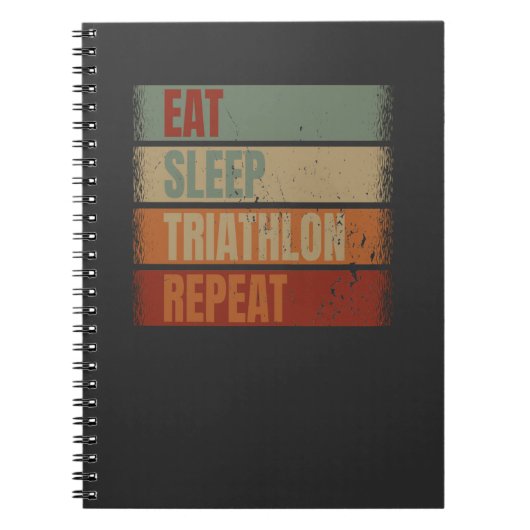 Triathlon Funny Notitieboek (Voorkant)